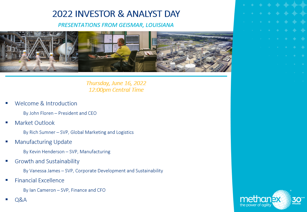 2022 Day - Methanex | Methanex